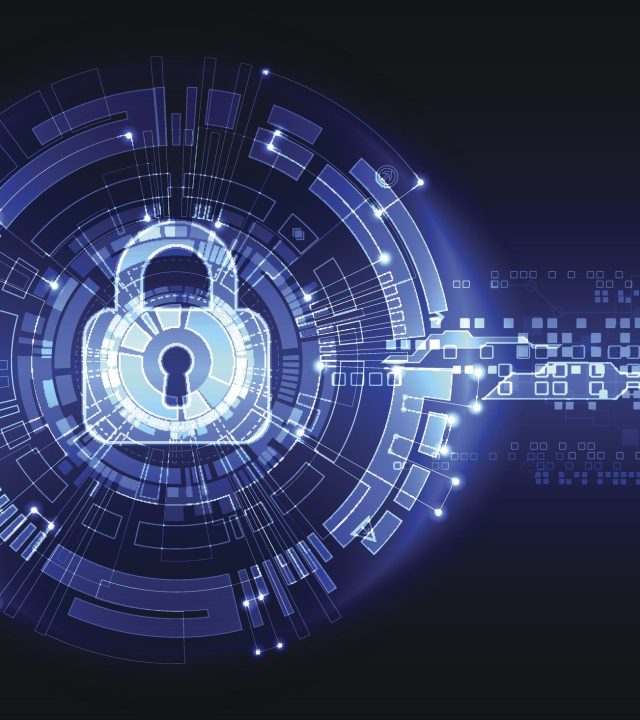 Protection background. Technology security, encode and decrypt, techno scheme, vector illustration